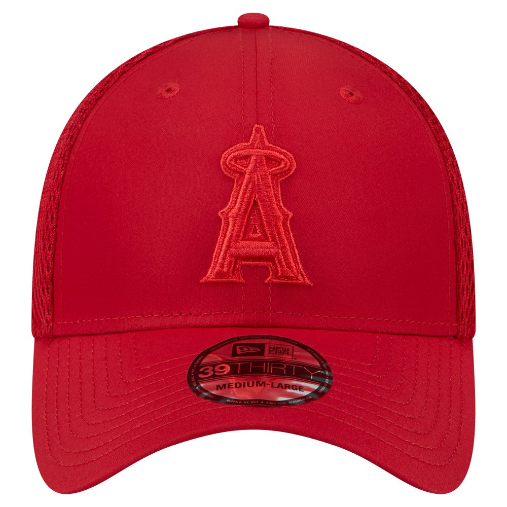 Los Angeles Angels New Era Team Tone 39THIRTY Flex Hat - Red Hats