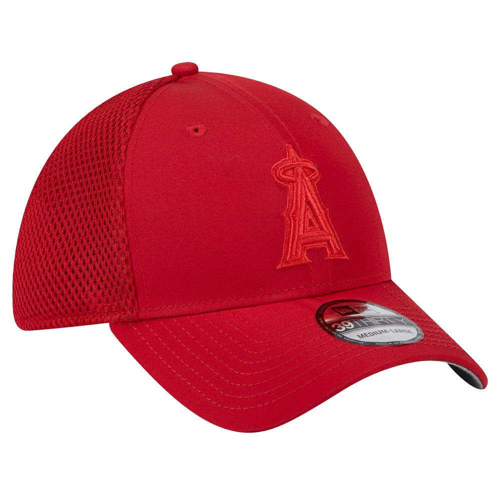 Los Angeles Angels New Era Team Tone 39THIRTY Flex Hat - Red Hats