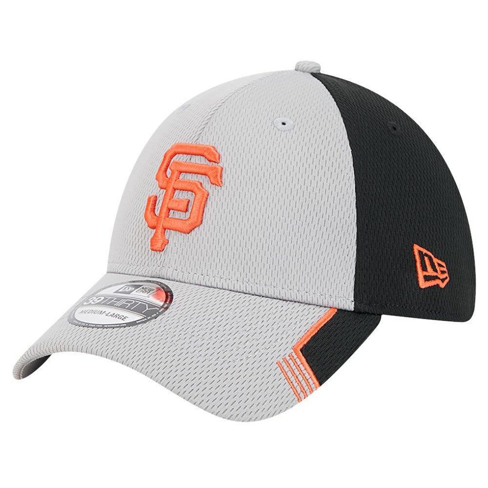 San Francisco Giants New Era Visor Trim 39THIRTY Flex Hat - Gray/Black Hats