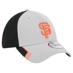 San Francisco Giants New Era Visor Trim 39THIRTY Flex Hat - Gray/Black Hats