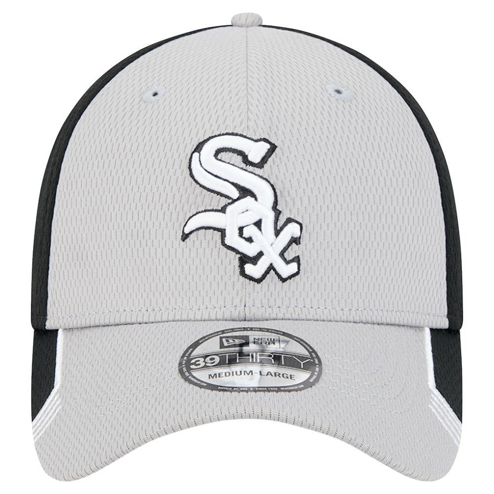 Chicago White Sox New Era Visor Trim 39THIRTY Flex Hat - Gray/Black Hats