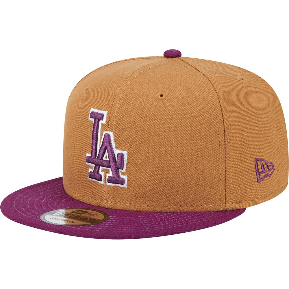 Los Angeles Dodgers New Era Color Pack Two-Tone 9FIFTY Snapback Hat - Brown/Purple Hats