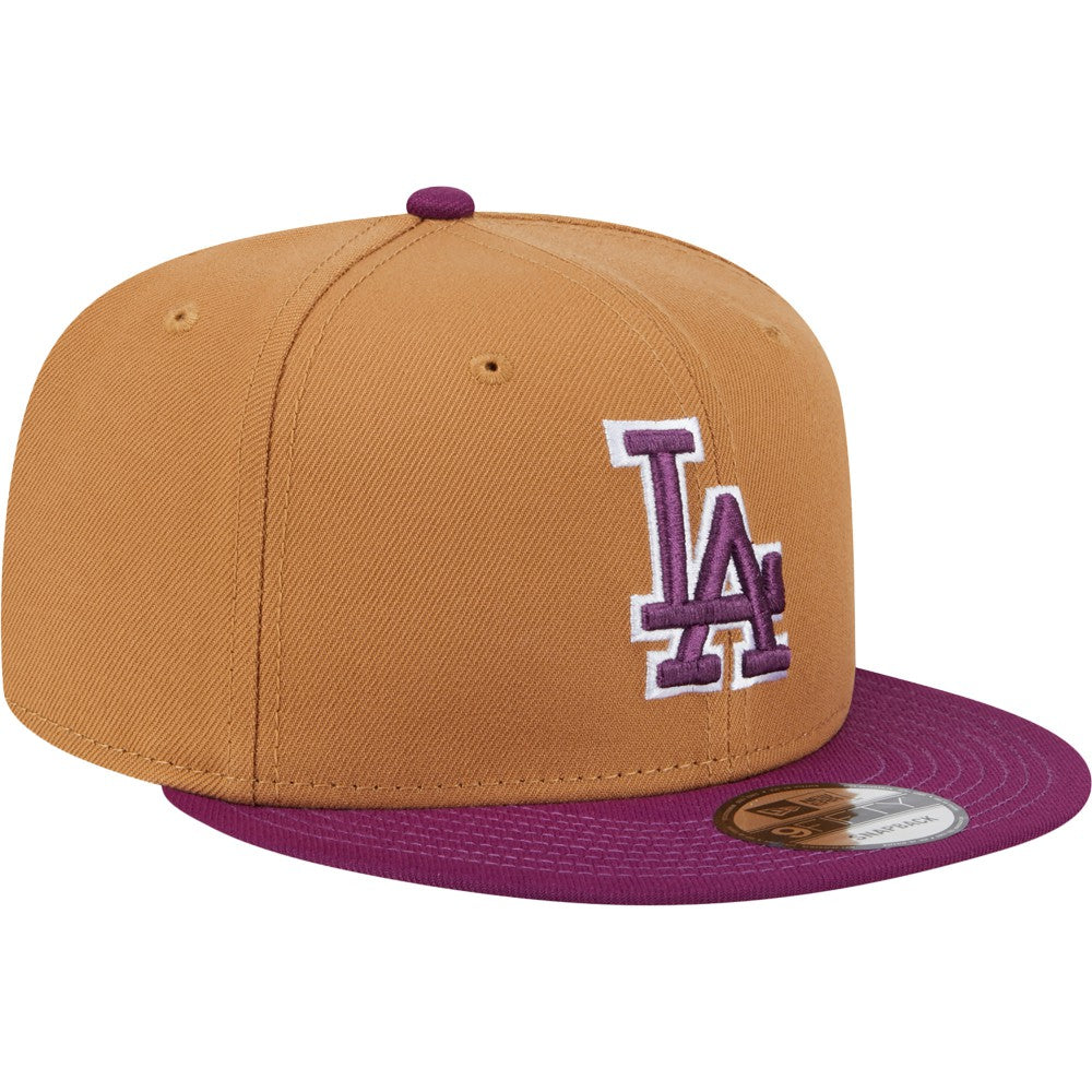 Los Angeles Dodgers New Era Color Pack Two-Tone 9FIFTY Snapback Hat - Brown/Purple Hats