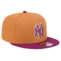 New York Yankees New Era Color Pack Two-Tone 9FIFTY Snapback Hat - Brown/Purple Hats