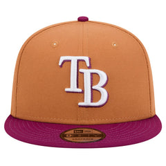 Tampa Bay Rays New Era Color Pack Two-Tone 9FIFTY Snapback Hat - Brown/Purple Hats
