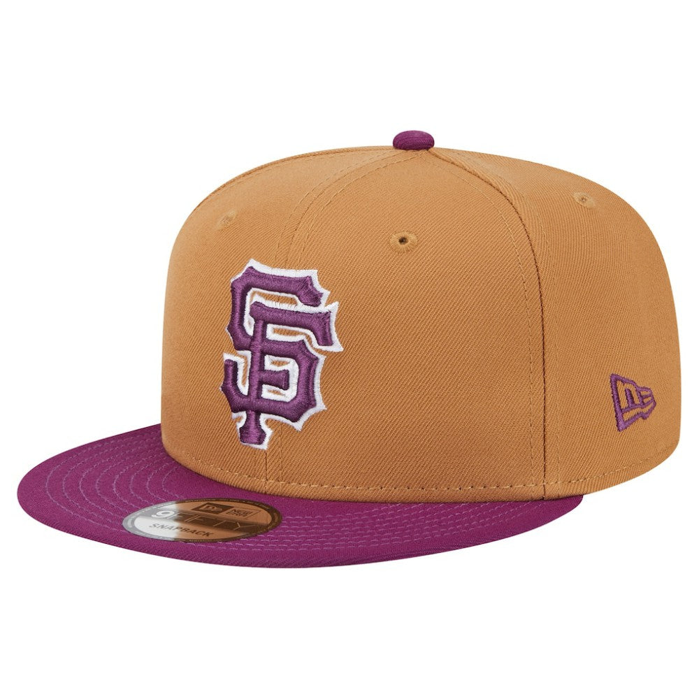 San Francisco Giants New Era Color Pack Two-Tone 9FIFTY Snapback Hat - Brown/Purple Hats