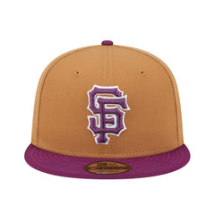 San Francisco Giants New Era Color Pack Two-Tone 9FIFTY Snapback Hat - Brown/Purple Hats