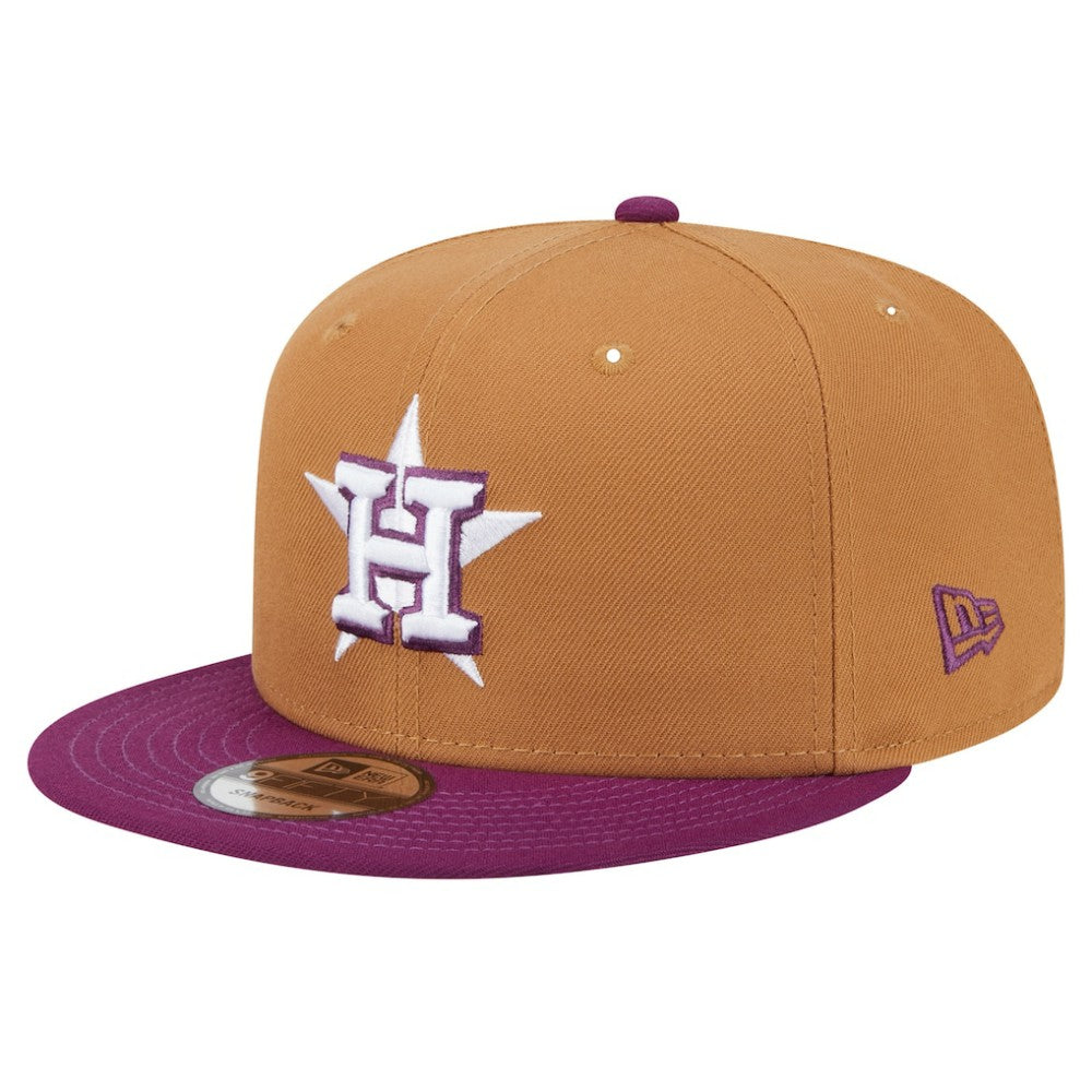 Houston Astros New Era Color Pack Two-Tone 9FIFTY Snapback Hat - Brown/Purple Hats