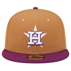 Houston Astros New Era Color Pack Two-Tone 9FIFTY Snapback Hat - Brown/Purple Hats