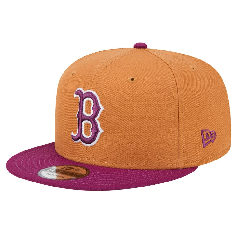 Boston Red Sox New Era Color Pack Two-Tone 9FIFTY Snapback Hat - Brown/Purple Hats