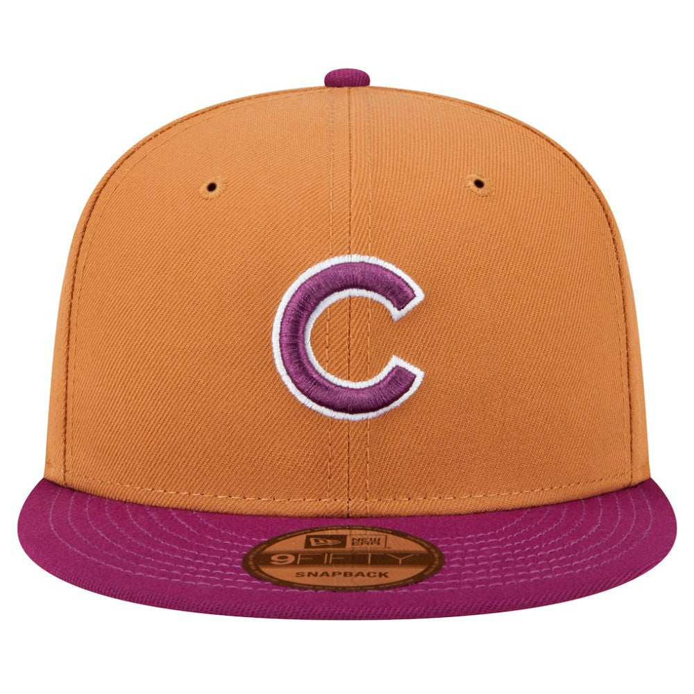 Chicago Cubs New Era Color Pack Two-Tone 9FIFTY Snapback Hat - Brown/Purple Hats