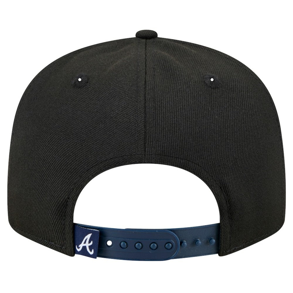 Atlanta Braves New Era Splatter 9FIFTY Snapback Hat - Black Hats