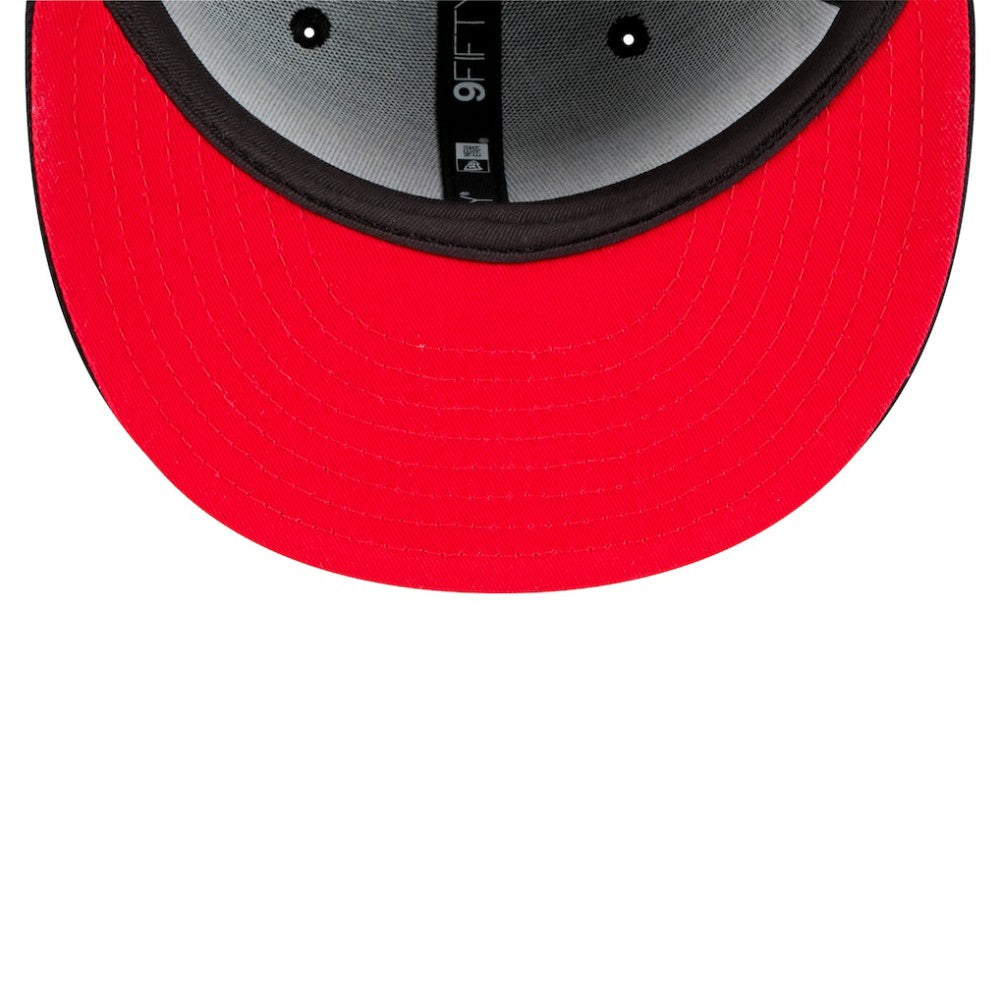Atlanta Braves New Era Splatter 9FIFTY Snapback Hat - Black Hats
