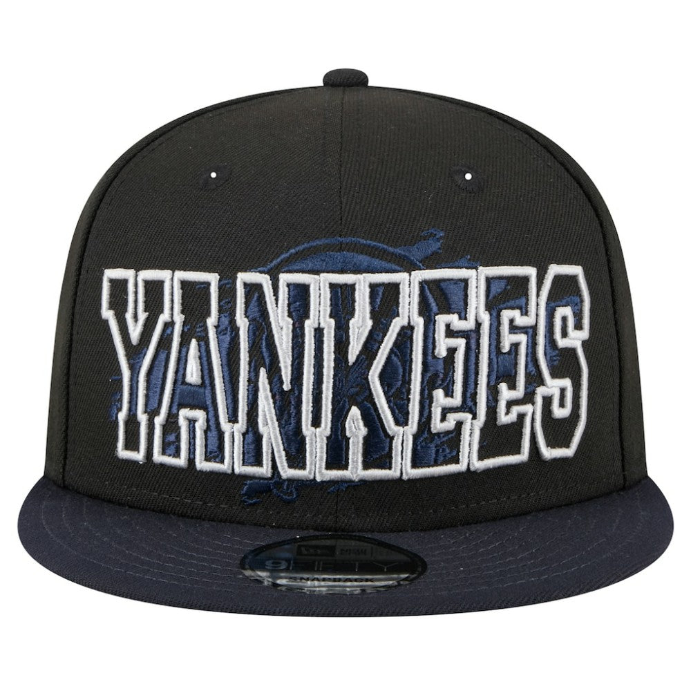 New York Yankees New Era Splatter 9FIFTY Snapback Hat - Black Hats