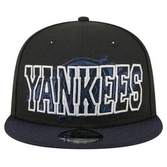 New York Yankees New Era Splatter 9FIFTY Snapback Hat - Black Hats