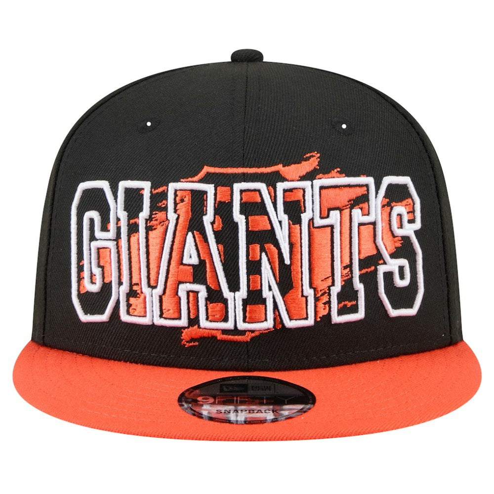 San Francisco Giants New Era Splatter 9FIFTY Snapback Hat - Black Hats