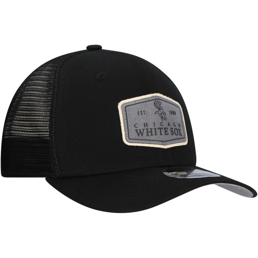 Chicago White Sox New Era Labeled 9SEVENTY Stretch-Snap Adjustable Hat - Black Hats