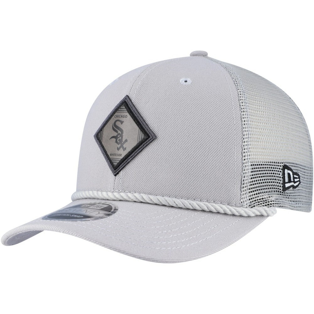 Chicago White Sox New Era Logo 9SEVENTY Stretch-Snap Adjustable Hat - Gray Hats