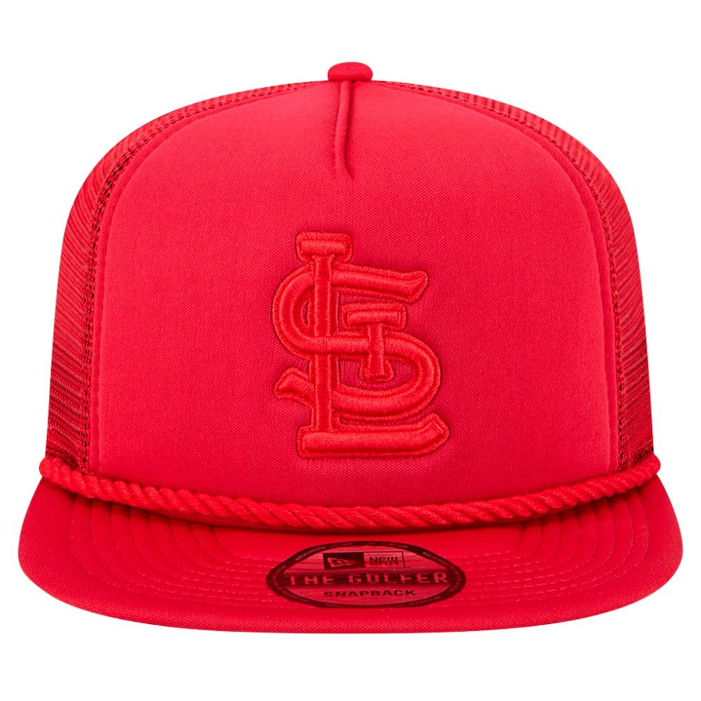 St. Louis Cardinals New Era Tone Foam Meshback Golfer Snapback Hat - Red Hats