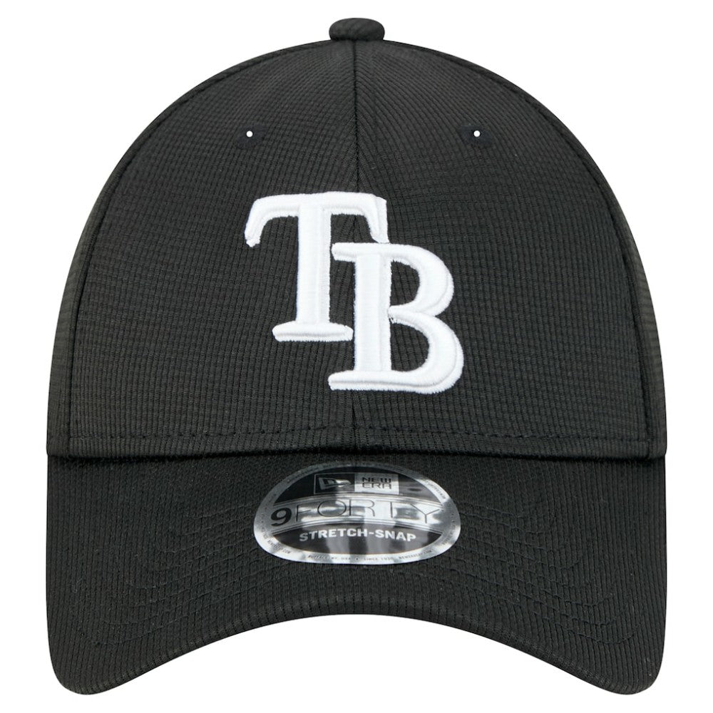 Tampa Bay Rays New Era Pivot 9FORTY Adjustable Hat - Black Hats