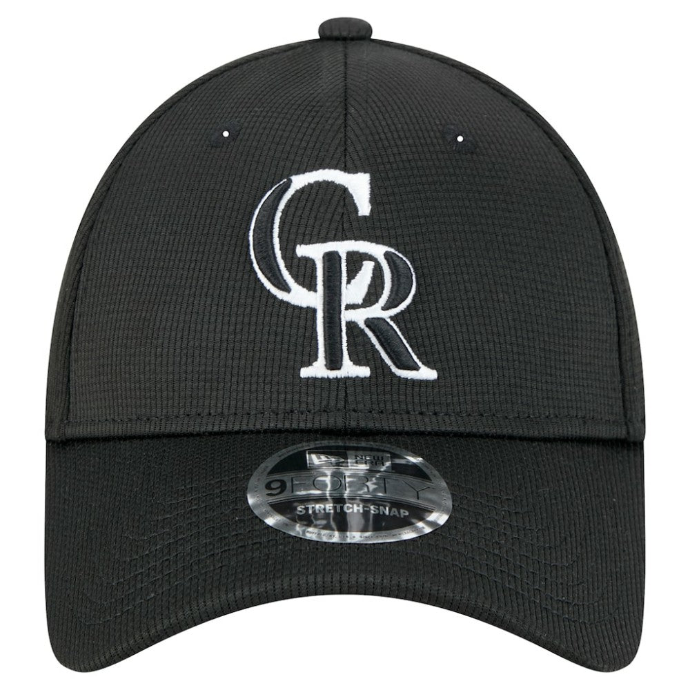 Colorado Rockies New Era Pivot 9FORTY Adjustable Hat - Black Hats