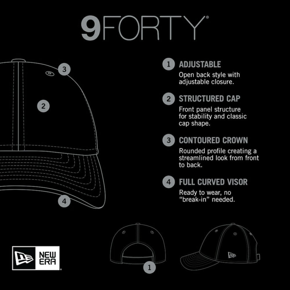 Houston Astros New Era Pivot 9FORTY Adjustable Hat - Black Hats