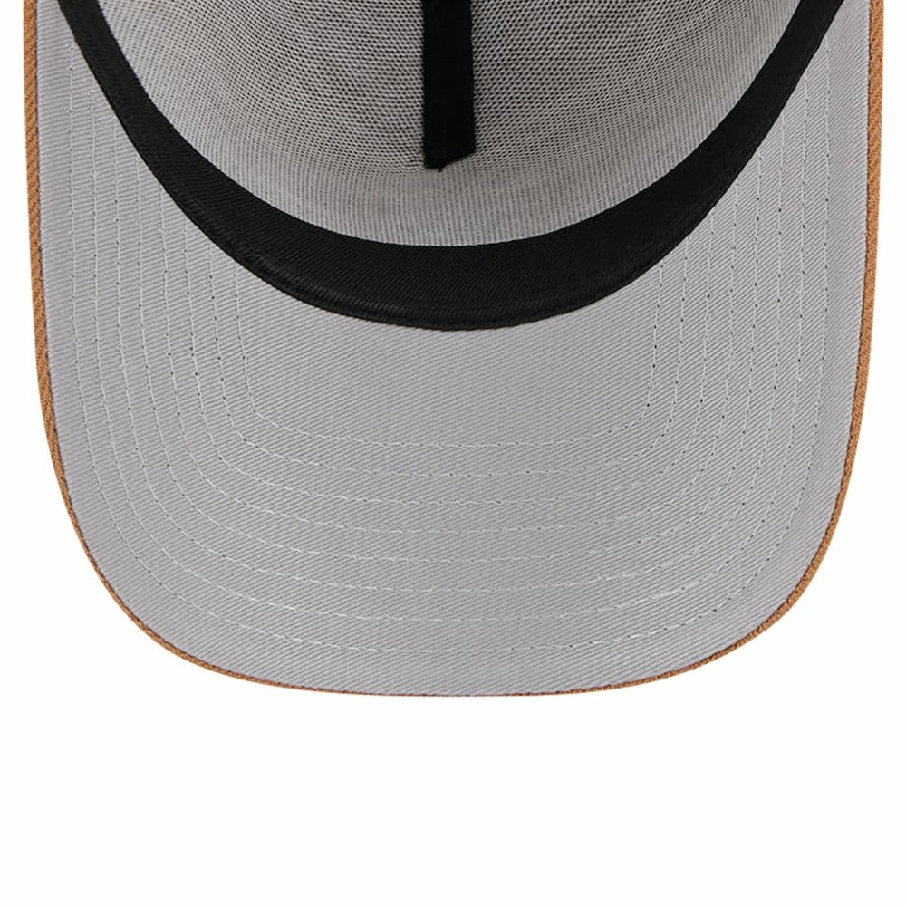 Chicago Cubs New Era A-Frame Trucker 9FORTY Adjustable Hat - Brown Hats