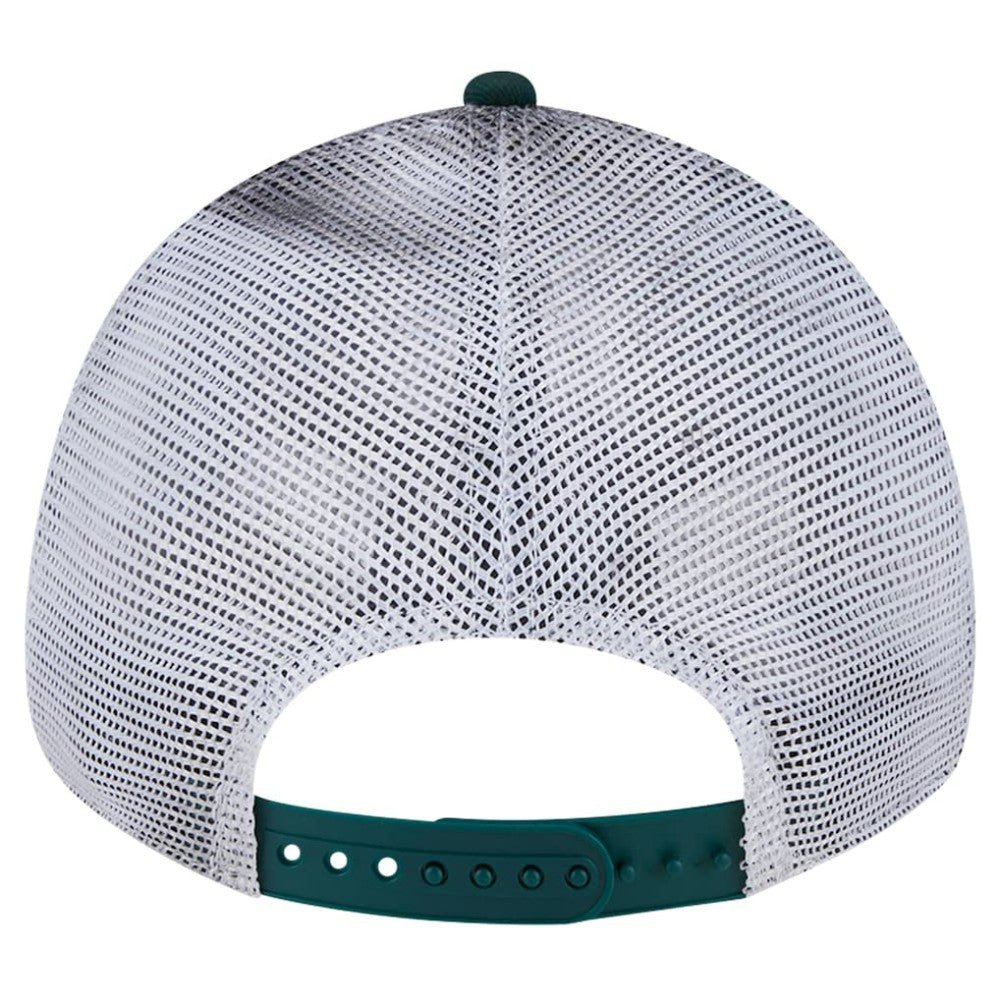 Athletics New Era Team Slick Trucker 9TWENTY Adjustable Hat - Green Hats