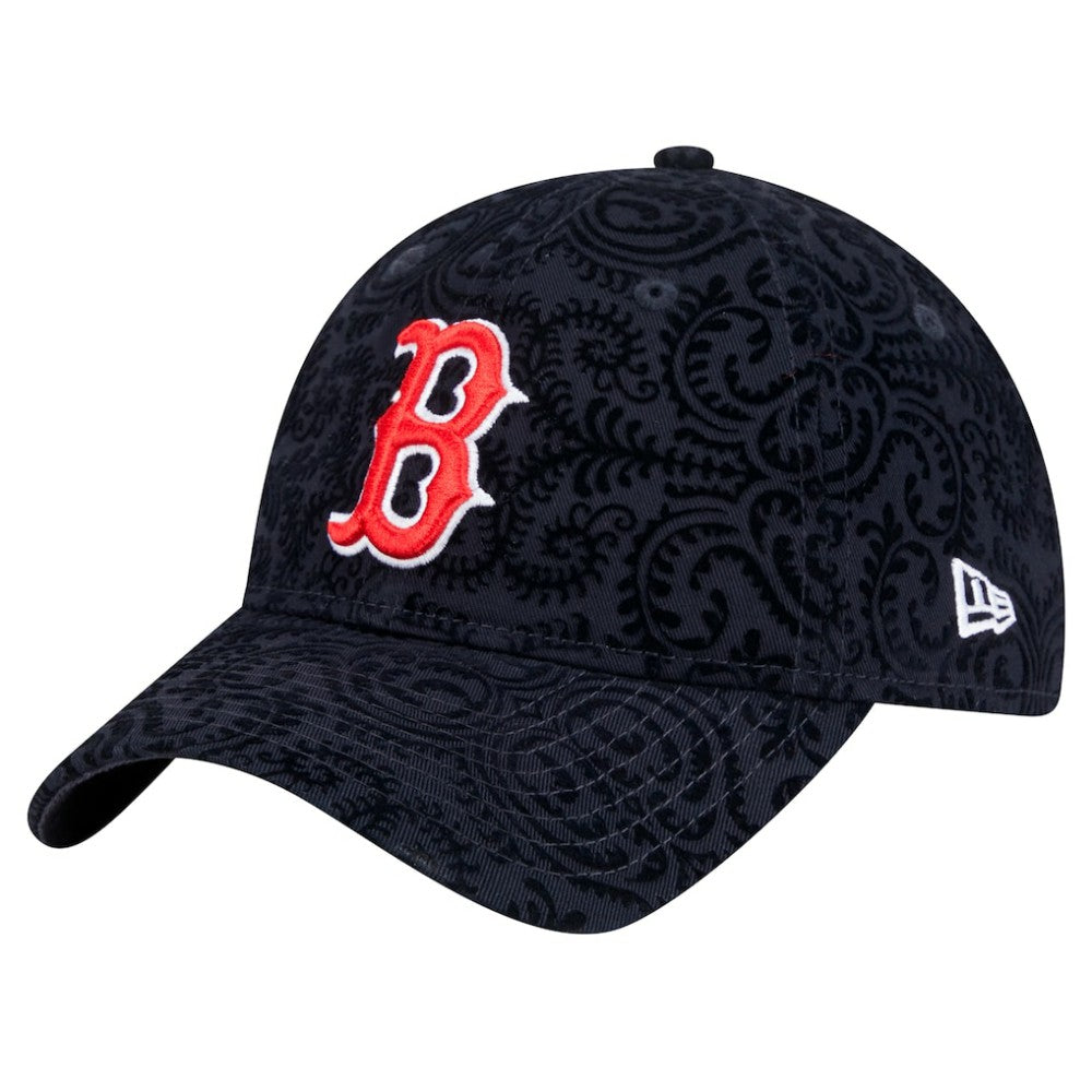 Boston Red Sox New Era Women's Flair 9TWENTY Adjustable Hat - Navy Hats