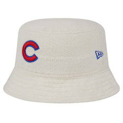 Chicago Cubs New Era Women's Chrome Cozy Bucket Hat - White Hats