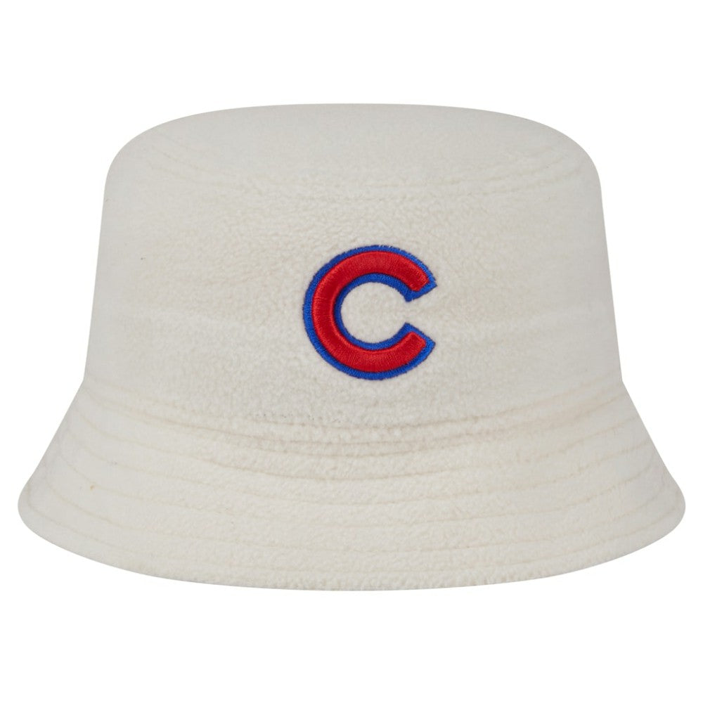 Chicago Cubs New Era Women's Chrome Cozy Bucket Hat - White Hats
