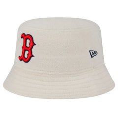 Boston Red Sox New Era Women's Chrome Cozy Bucket Hat - White Hats