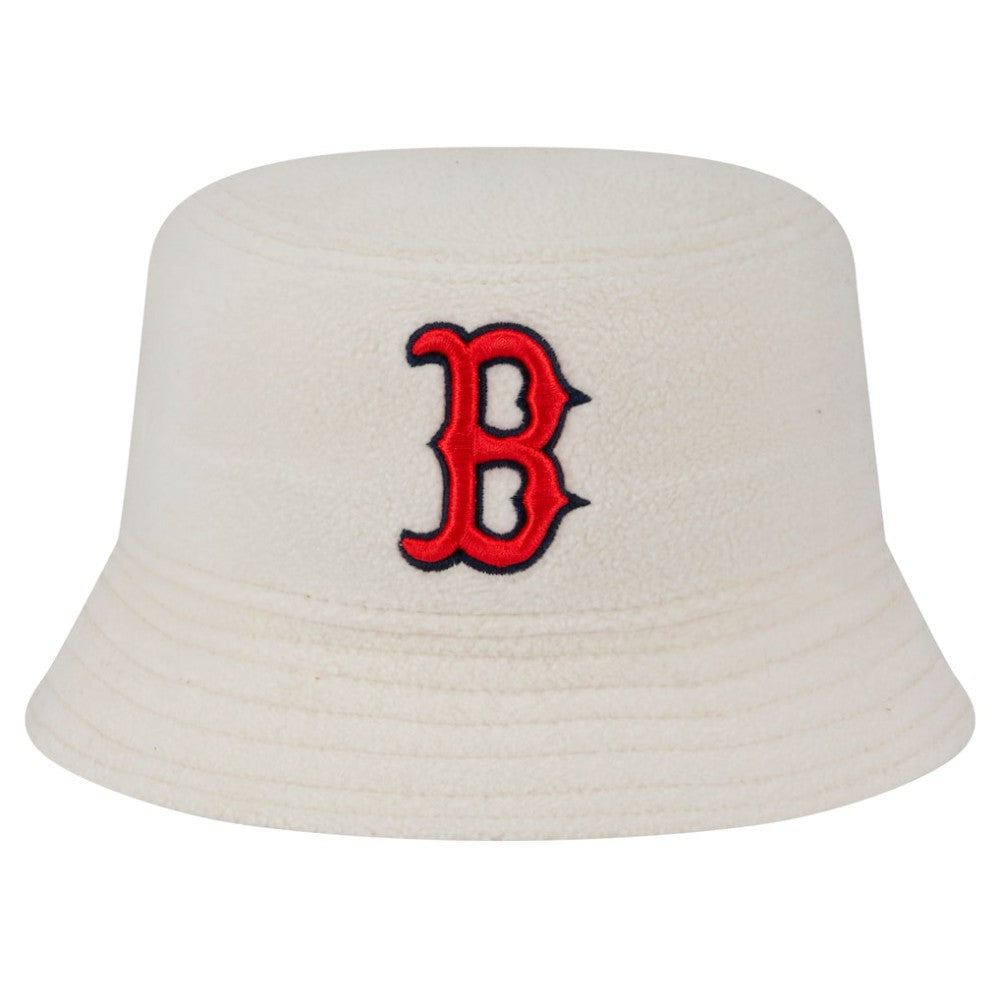 Boston Red Sox New Era Women's Chrome Cozy Bucket Hat - White Hats