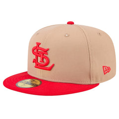 St. Louis Cardinals New Era 59FIFTY Fitted Hat - Khaki Hats