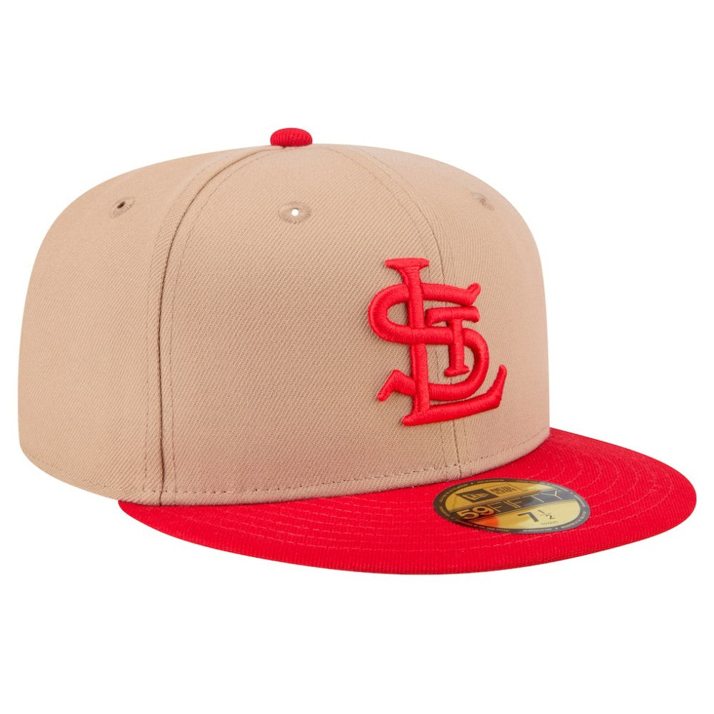 St. Louis Cardinals New Era 59FIFTY Fitted Hat - Khaki Hats