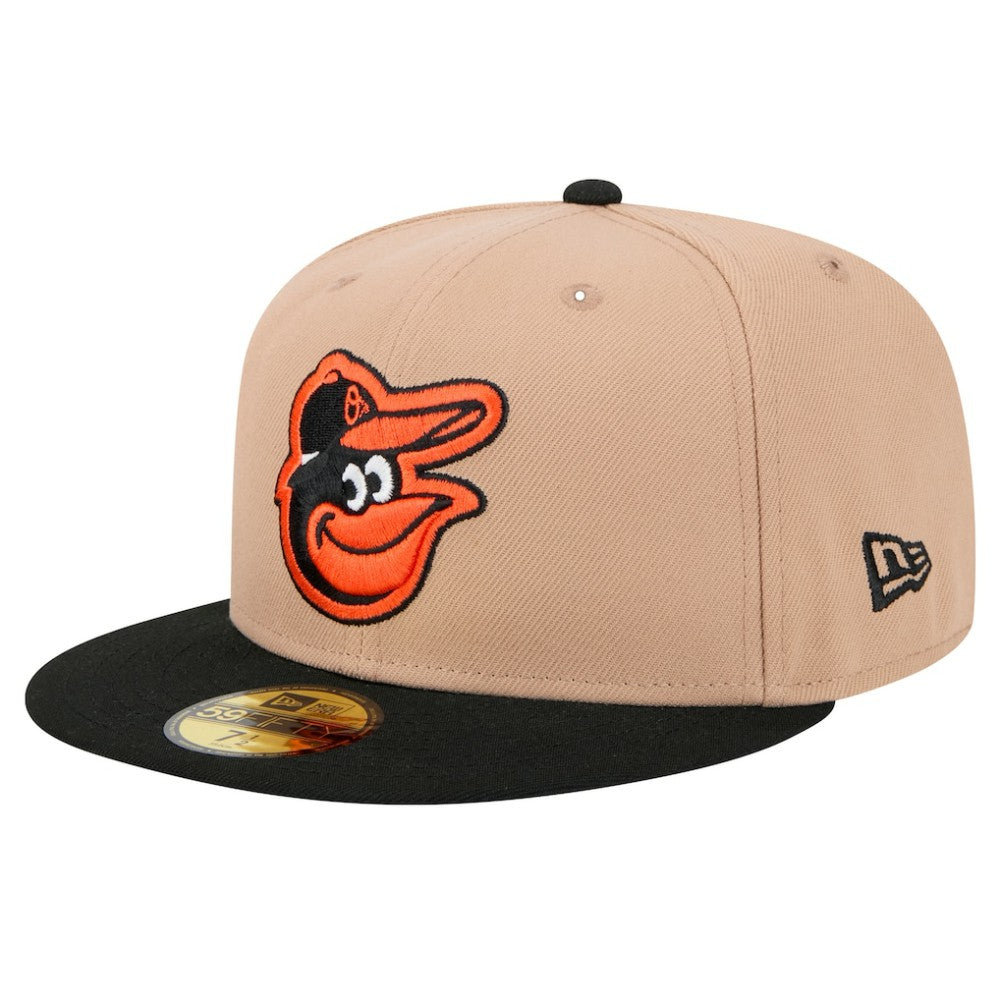 Baltimore Orioles New Era 59FIFTY Fitted Hat - Khaki Hats