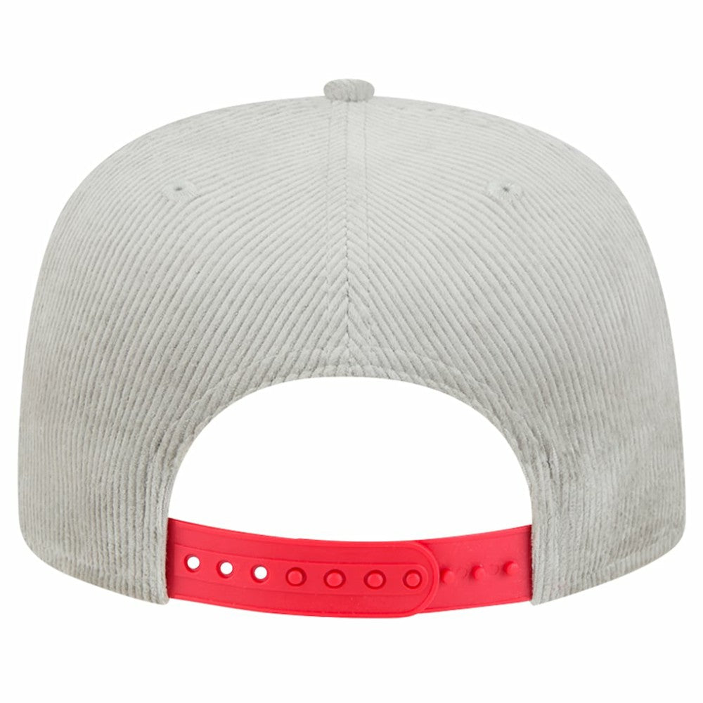 New Era Atlanta Braves Gray Corduroy Golfer Snapback Hat Hats