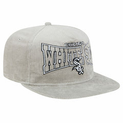New Era Chicago White Sox Gray Corduroy Golfer Snapback Hat Hats