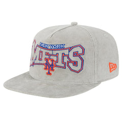 New Era New York Mets Gray Corduroy Golfer Snapback Hat Hats