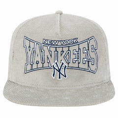 New Era New York Yankees Gray Corduroy Golfer Snapback Hat Hats