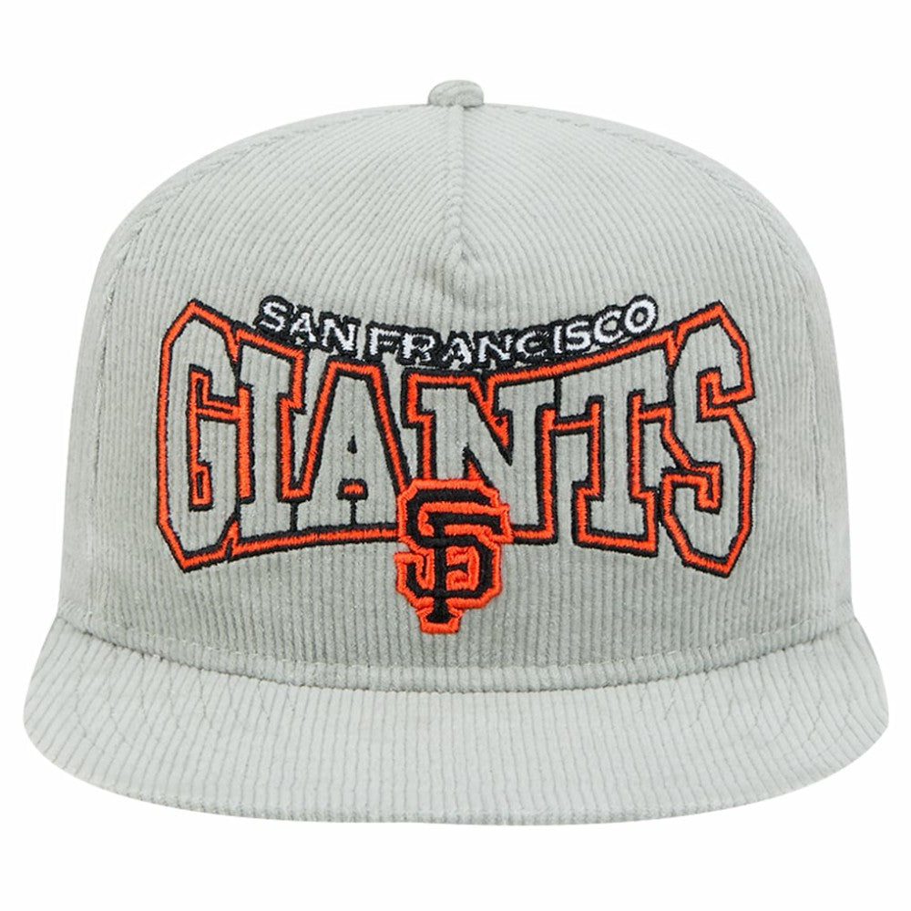 New Era San Francisco Giants Gray Corduroy Golfer Snapback Hat Hats