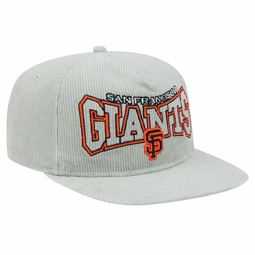 New Era San Francisco Giants Gray Corduroy Golfer Snapback Hat Hats