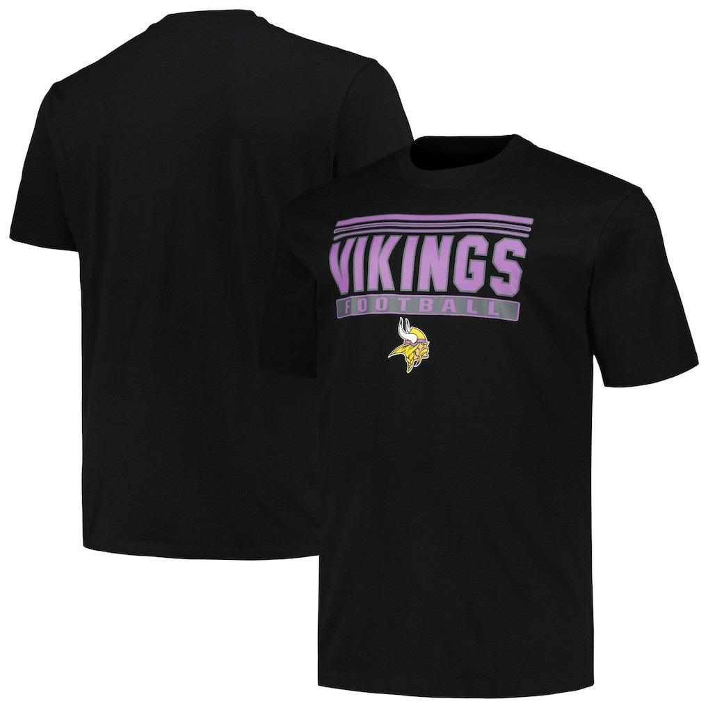 Minnesota Vikings Big & Tall Pop T-Shirt Black