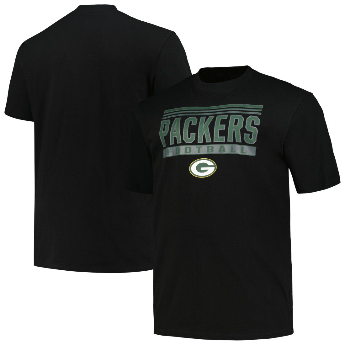 Green Bay Packers Big & Tall Pop T-Shirt Black