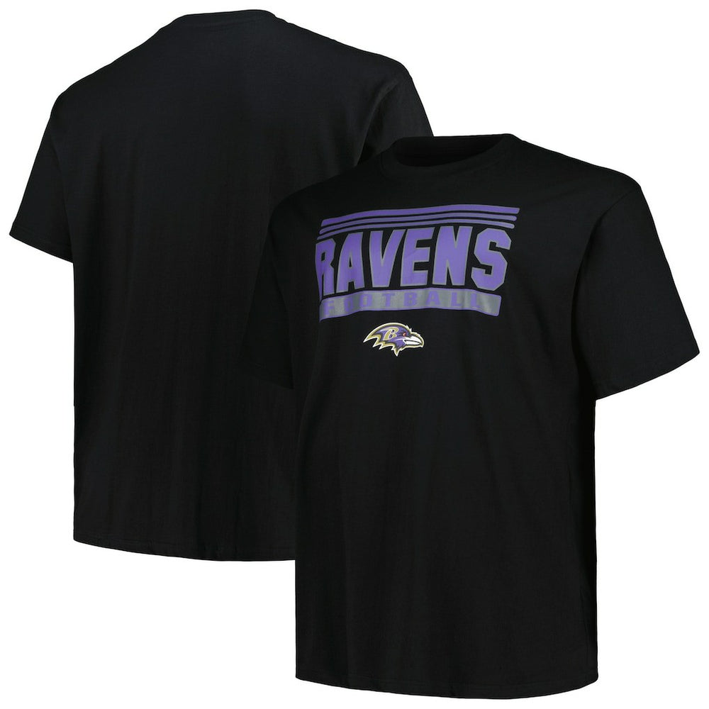 Baltimore Ravens Big & Tall Pop T-Shirt Black