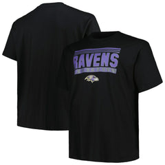 Baltimore Ravens Big & Tall Pop T-Shirt Black