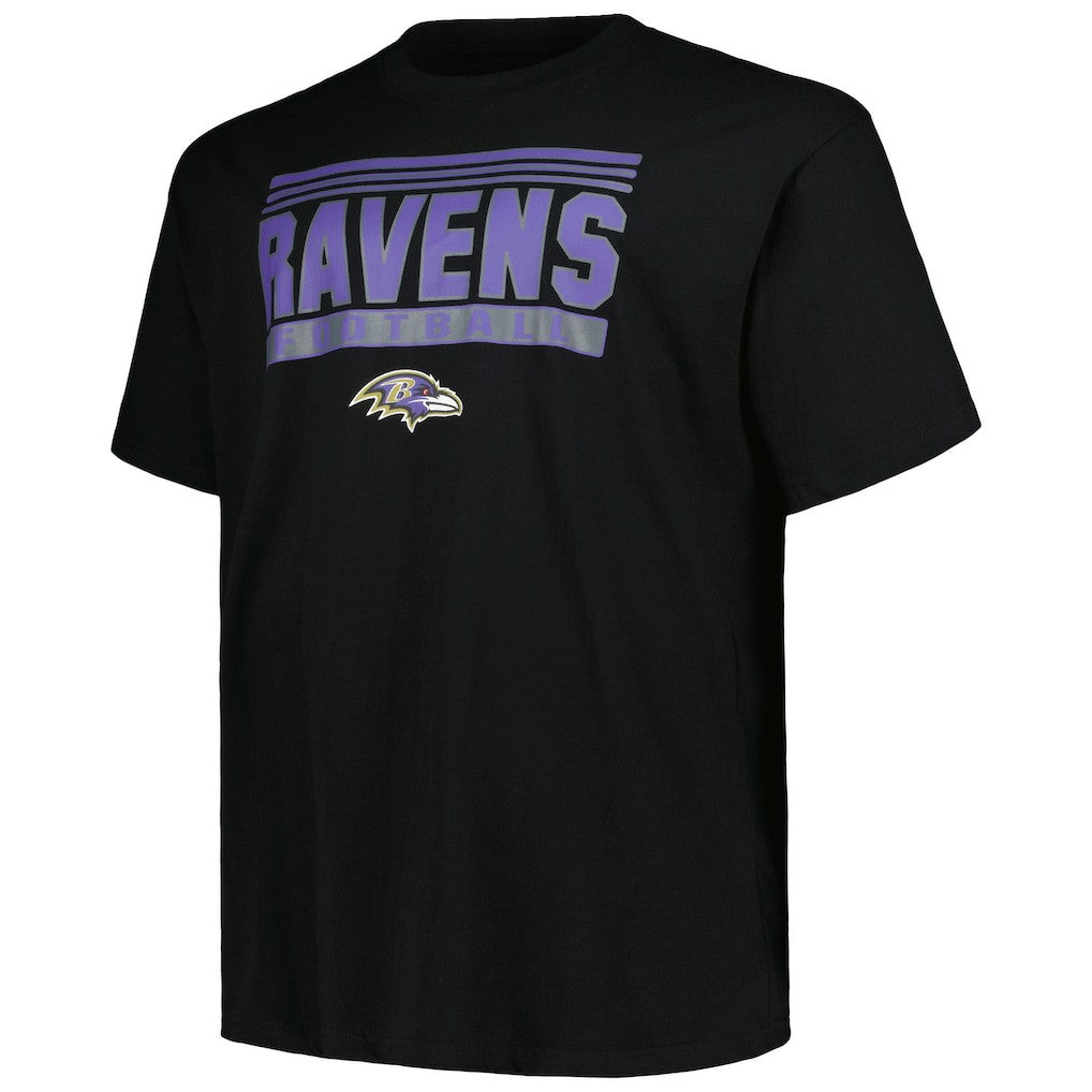 Baltimore Ravens Big & Tall Pop T-Shirt Black