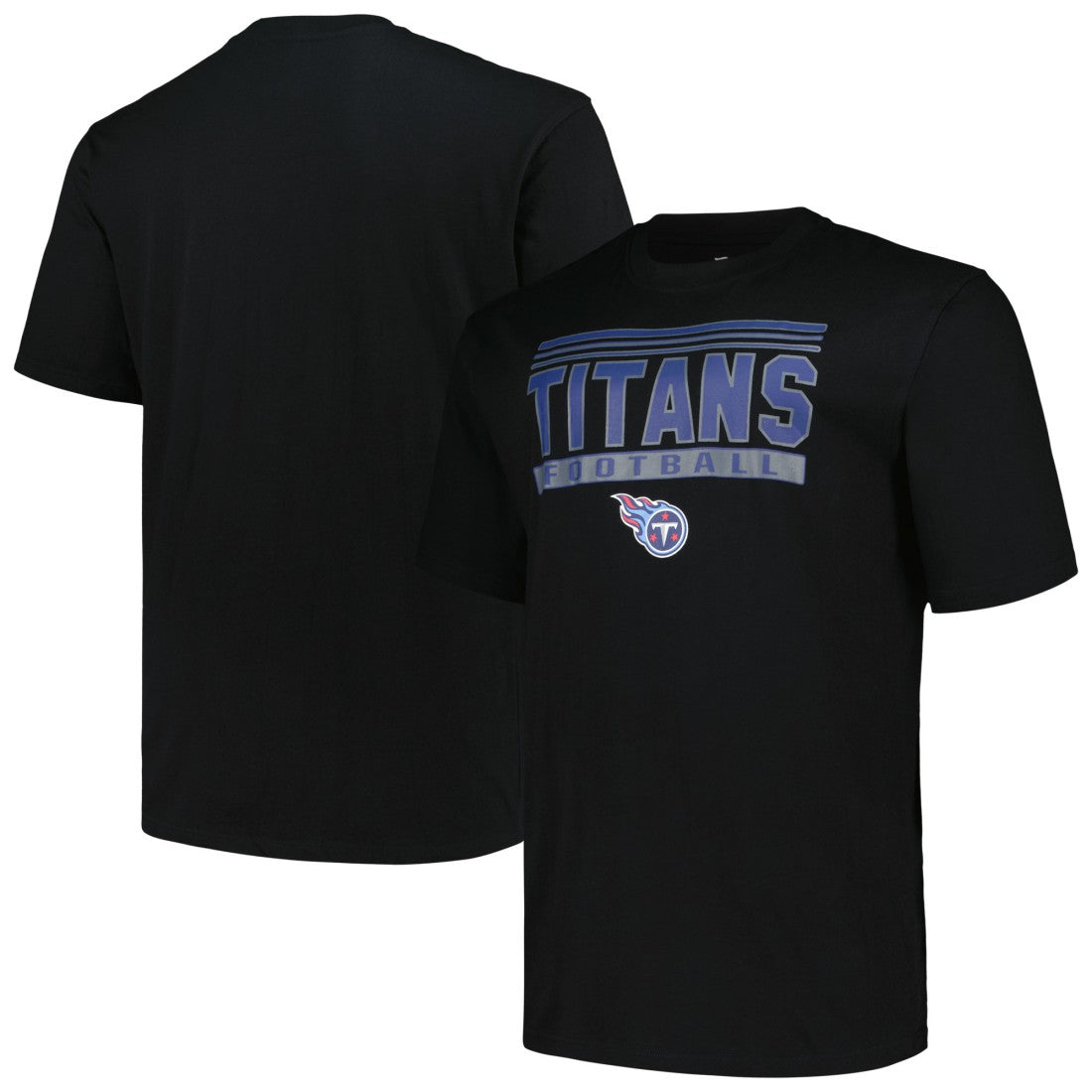 Tennessee Titans Big & Tall Pop T-Shirt Black