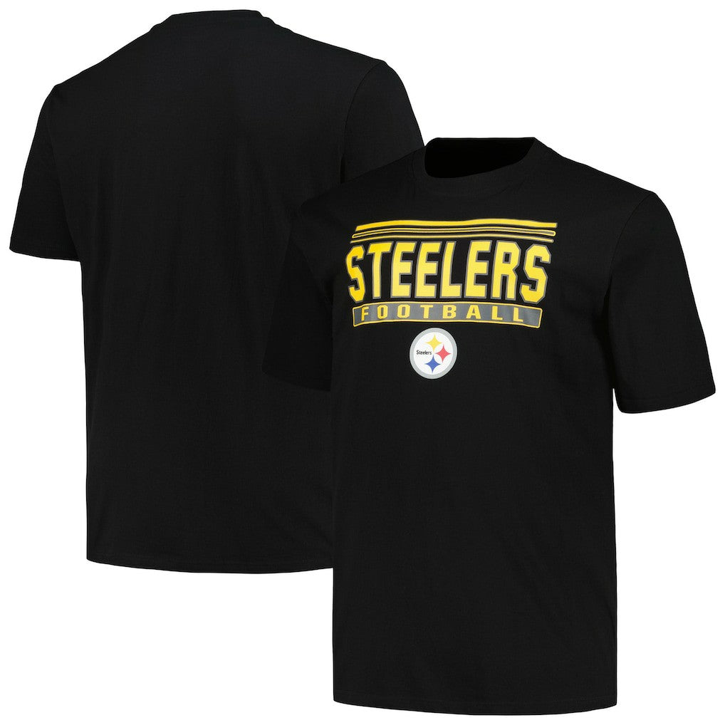 Pittsburgh Steelers Big & Tall Pop T-Shirt Black