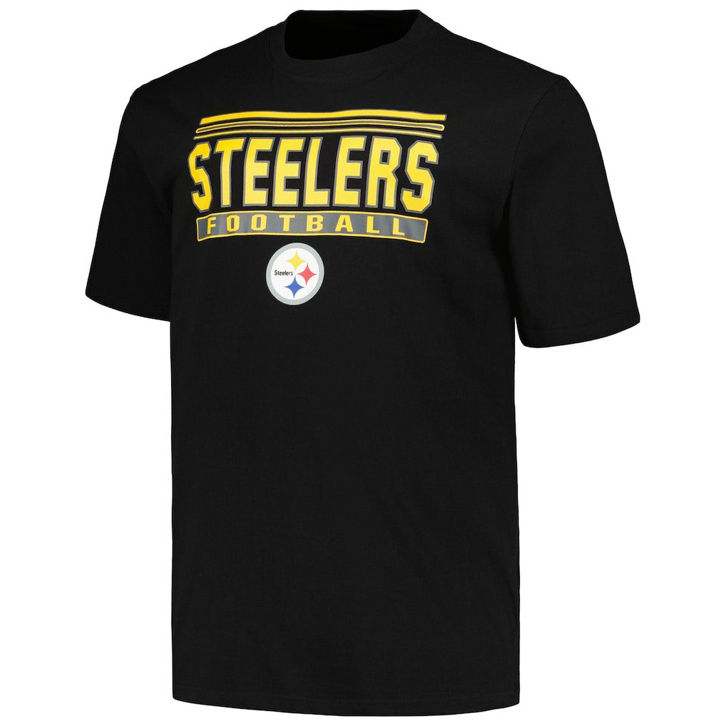 Pittsburgh Steelers Big & Tall Pop T-Shirt Black